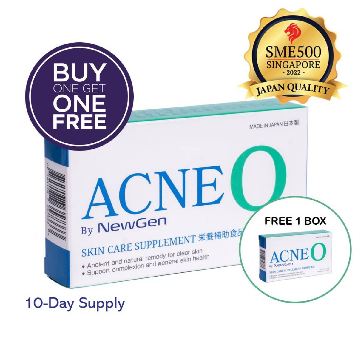 ACNE O Skin Care Supplement (Basic Pack) [Buy1Get1Free]
